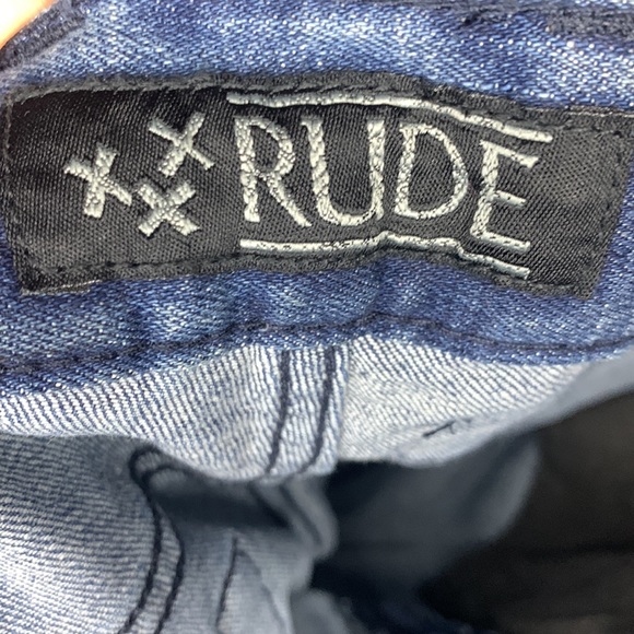 Rude brand vintage wash blue skinny jeans. Size 30 x 32 NWT - Picture 3 of 9
